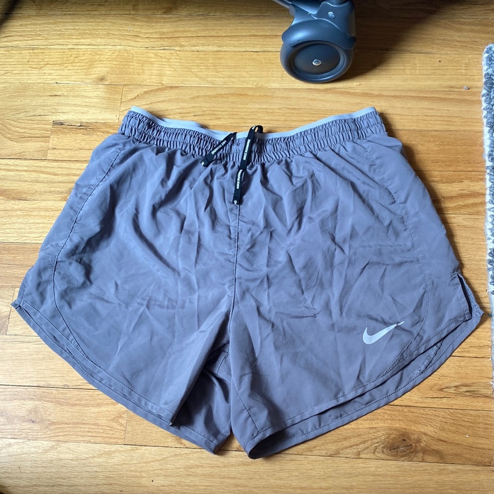 Nike Dri-Fit Running Shorts Size Petite Gray Worn One Time